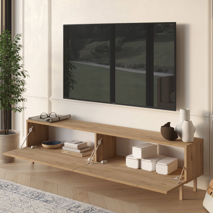 Hanah Home Future - FR8X-S Soporte para TV de Roble